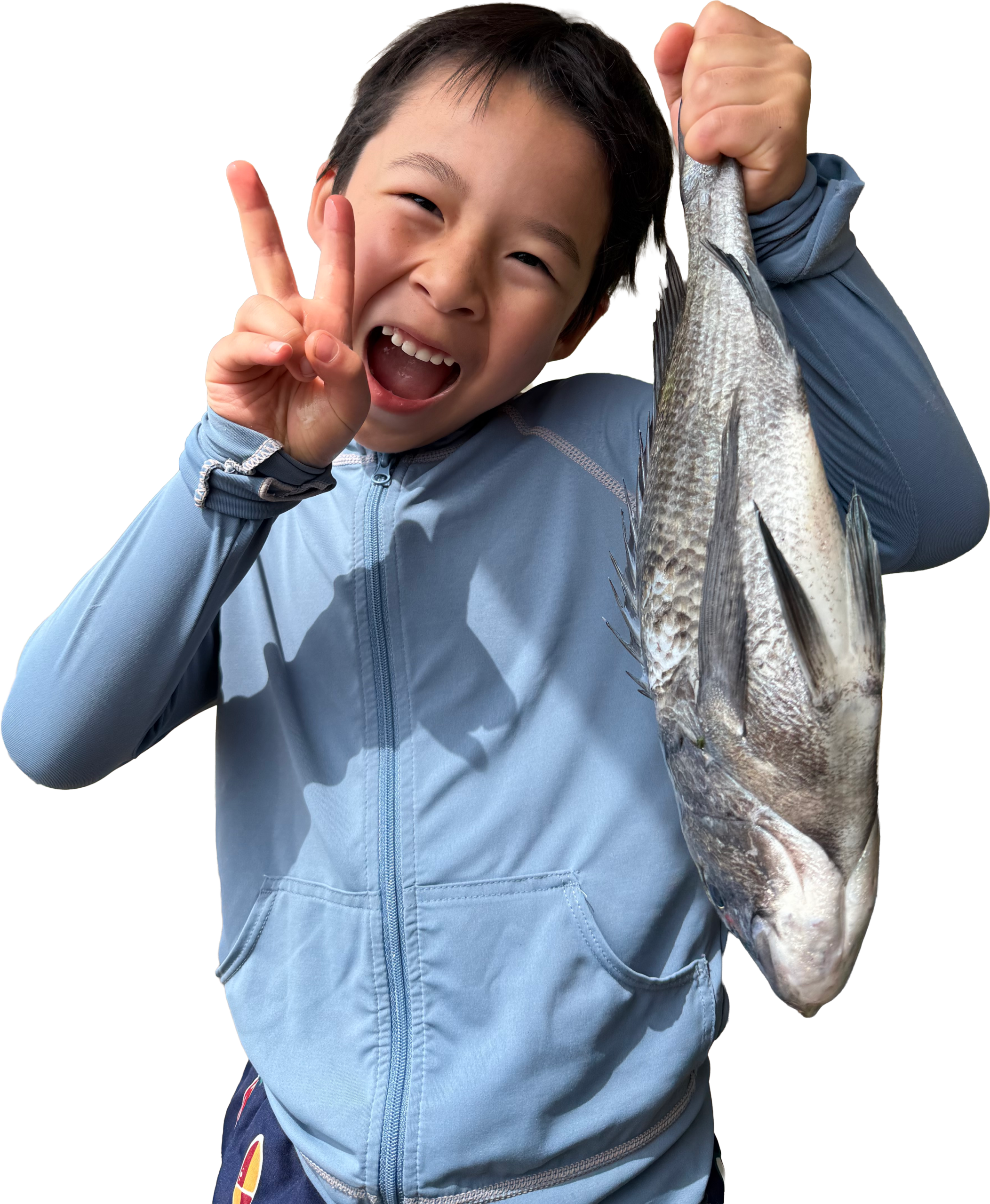 魚を持つ子